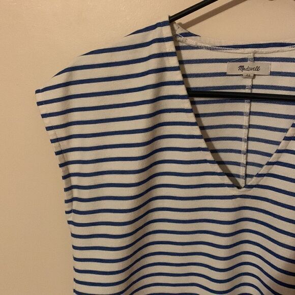 Madewell Striped Vacances Dress V Neck size XS - Picture 3 of 5